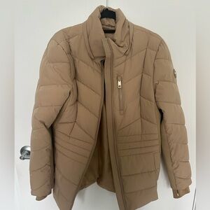 Michael Kors Women's Tan Puffer Jacket